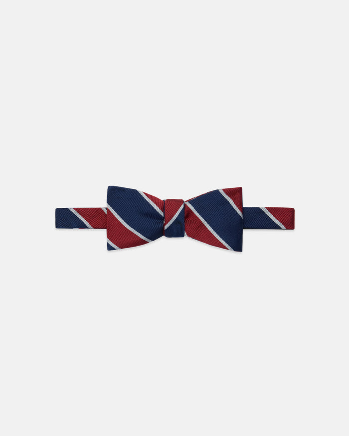 Made-in-UK London University Regimental Bow Tie