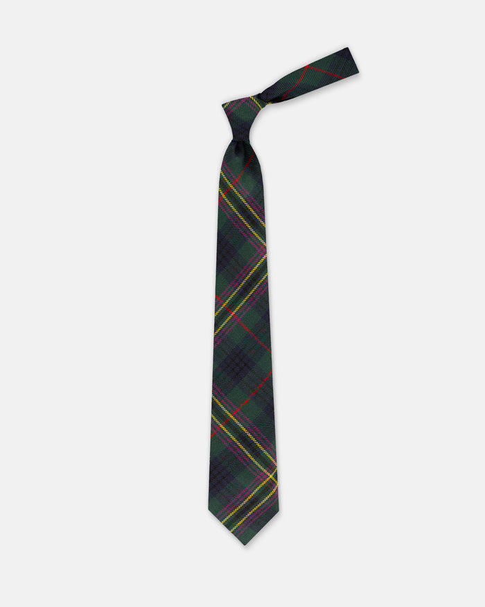 Made-in-UK Modern Kennedy Tartan Wool Tie