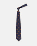 Made-in-UK Navy Boar Club Tie