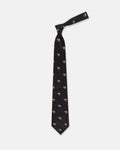 Made-in-UK Navy Camel Club Tie