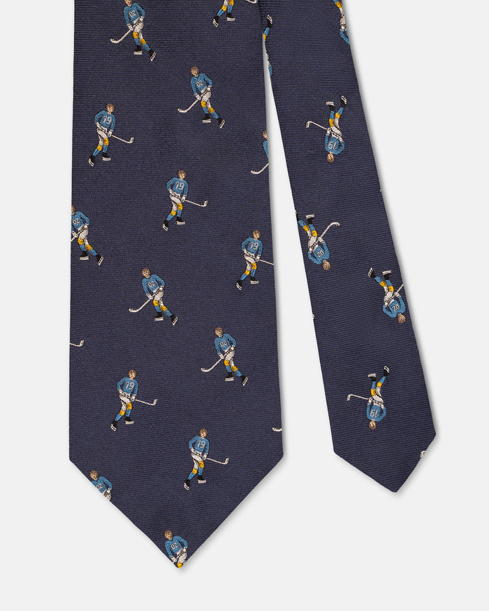 Made-in-UK Navy Ice Hockey Club Tie