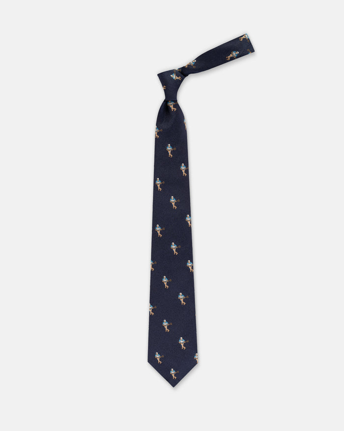 Made-in-UK Navy Lacrosse Club Tie