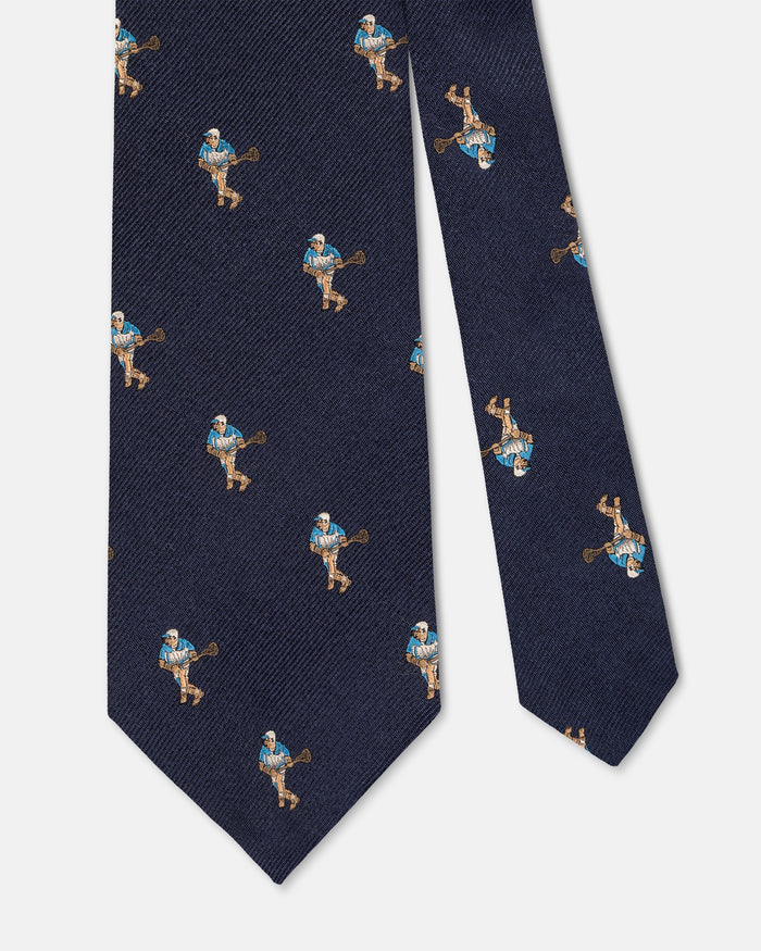 Made-in-UK Navy Lacrosse Club Tie