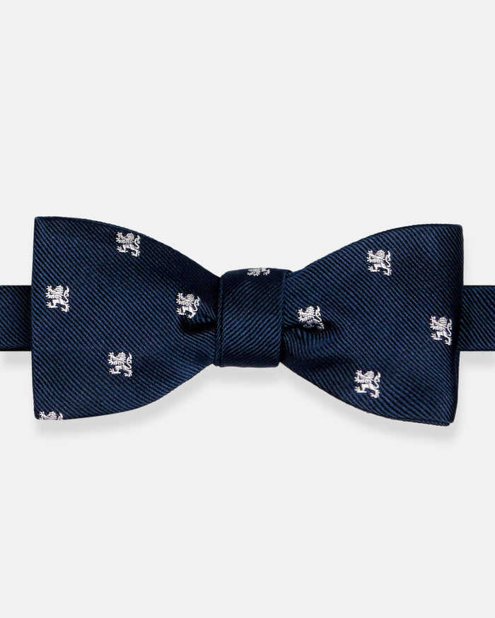 Made-in-UK Navy Lion Rampant Club Bow Tie