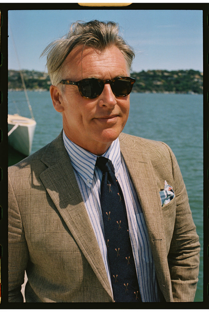 Made-in-UK Navy Oars Club Tie