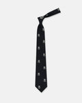 Made-in-UK Navy Yale Shield Club Tie