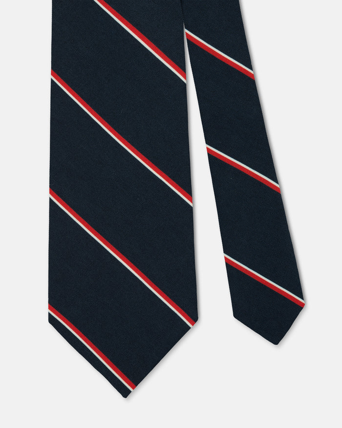 Made-in-UK Royal Navy Irish Poplin Tie