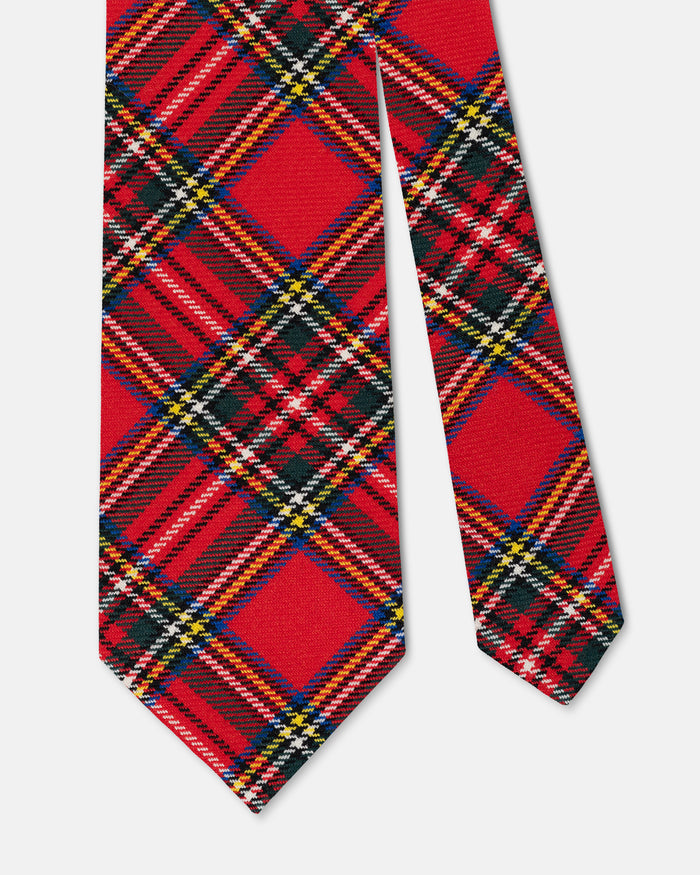 Made-in-UK Royal Stewart Tartan Wool Tie