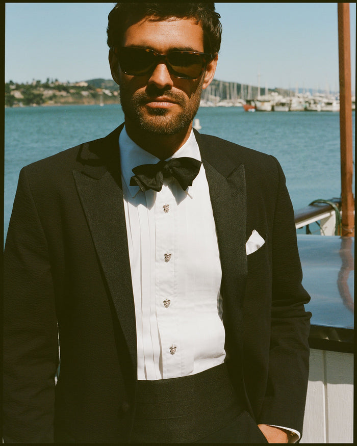Made-in-UK Satin Pre-Tied Formal Bow Tie