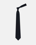 Made-in-UK Solid Dark Navy Grenadine Tie