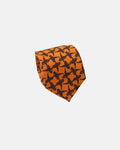 Made-in-UK Yellow Pheasant Wool Challis Tie