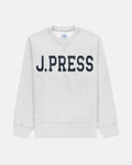 Made-in-USA Ash Grey J.Press Crewneck Sweatshirt