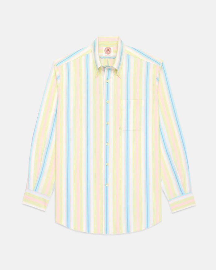 Made-in-USA Awning Stripe Oxford Cloth Sport Shirt - Classic Fit