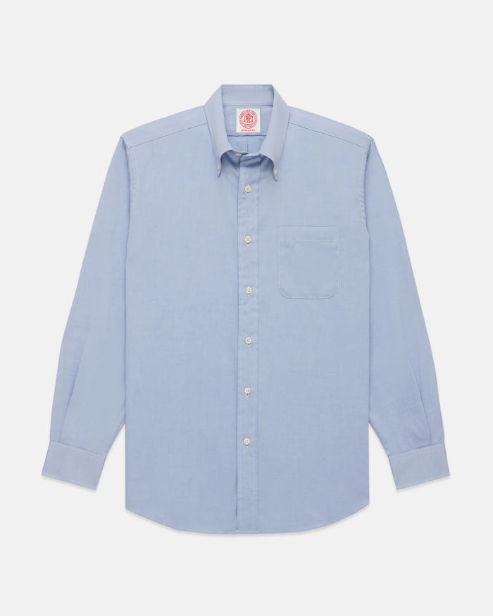Made-in-USA Blue Pinpoint Oxford Button Down Shirt - Classic Fit