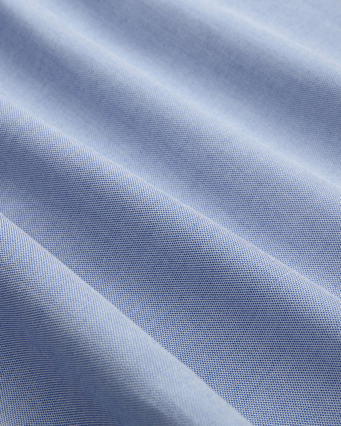 Made-in-USA Blue Pinpoint Oxford Button Down Shirt - Classic Fit