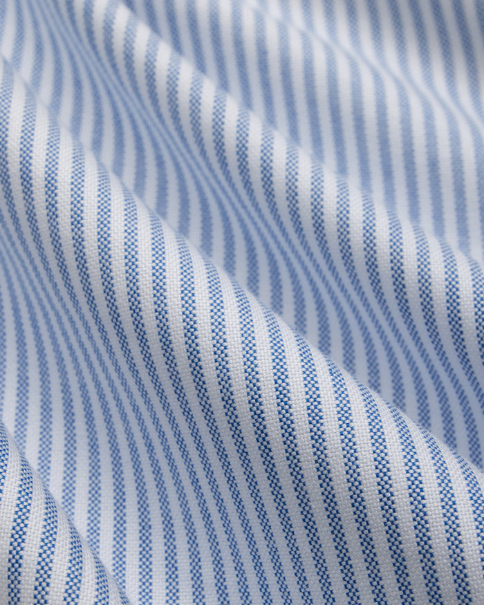 Made-in-USA Blue University Stripe Oxford Cloth Shirt - Regular Fit