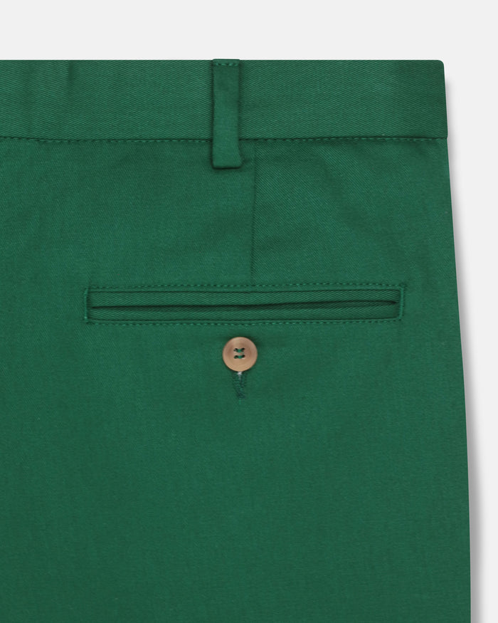 Made-in-USA Bottle Green Washed Twill Chino Pant