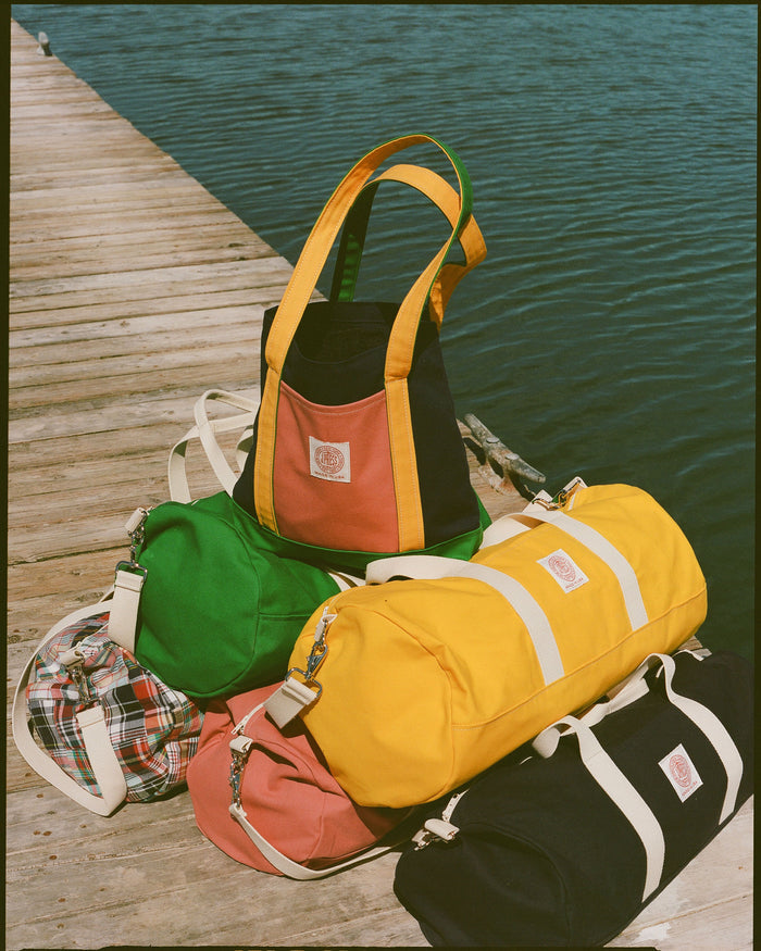 Made-in-USA Breton Red Canvas Duffel Bag