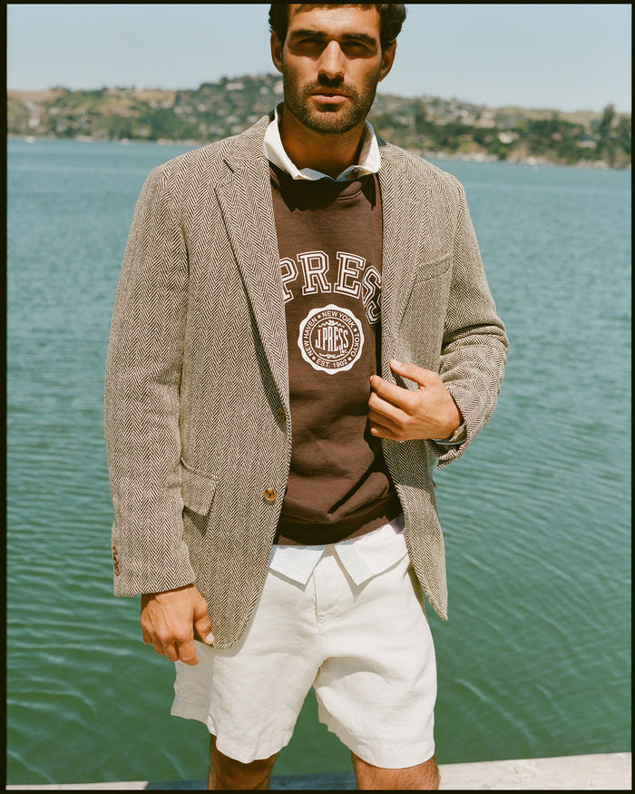 Made-in-USA Brown J. Press Varsity Seal Sweatshirt