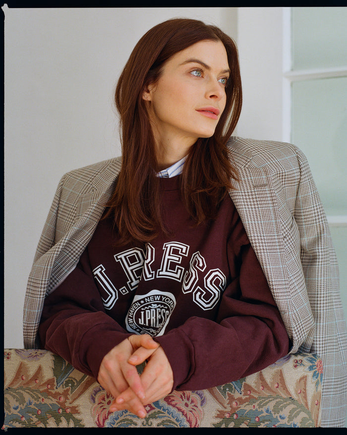Made-in-USA Brown J. Press Varsity Seal Sweatshirt