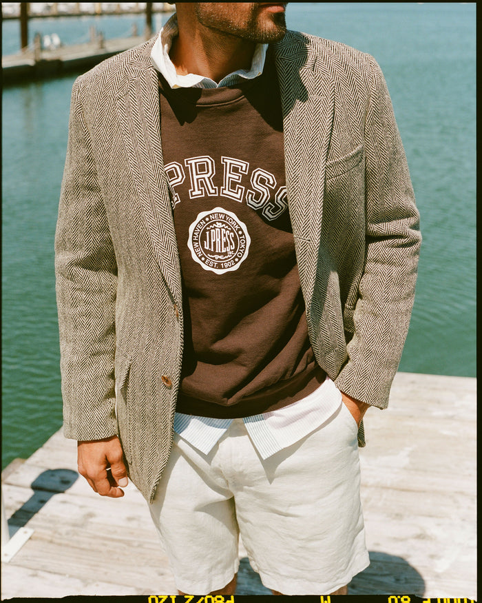 Made-in-USA Brown J. Press Varsity Seal Sweatshirt