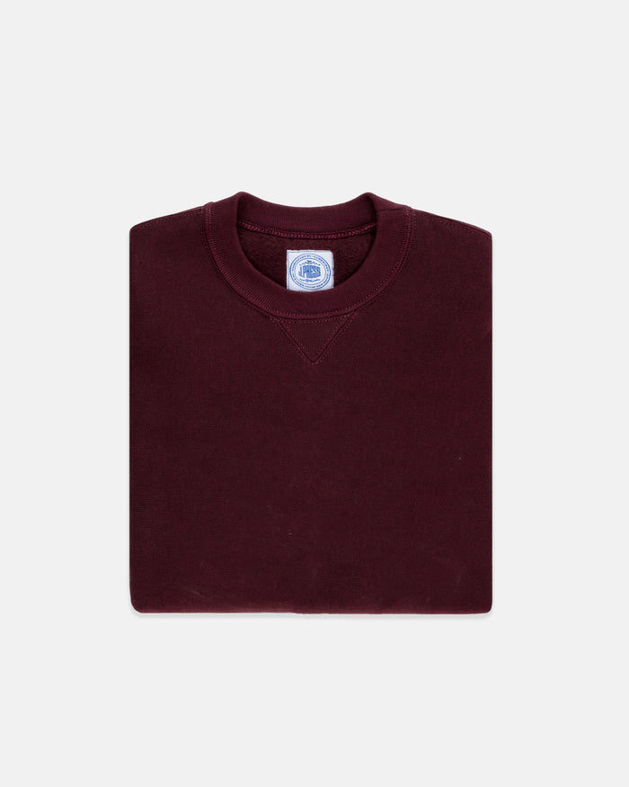 Made-in-USA Burgundy Heavyweight Sweatshirt