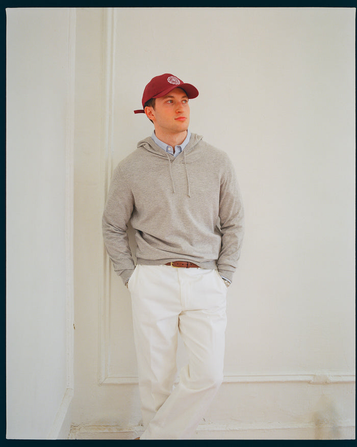 Made-in-USA Burgundy J. Press Seal Dad Hat