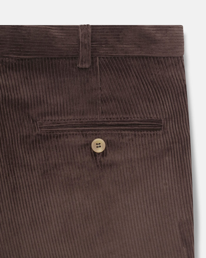 Made-in-USA Chestnut Wide Wale British Corduroy Pant