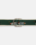 Made-in-USA Duck Motif D Ring Belt