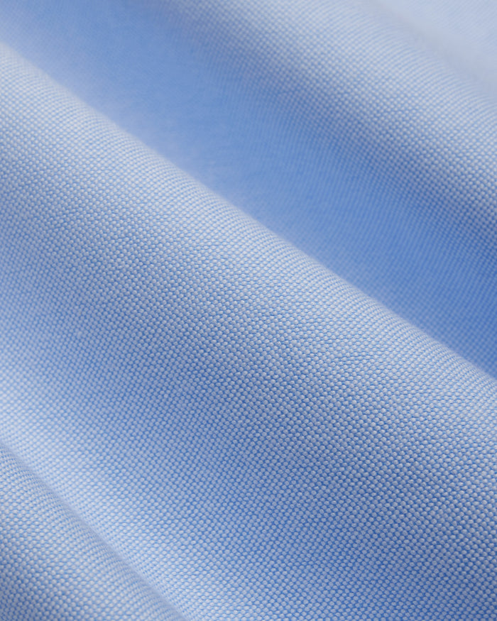 Made-in-USA Flap Pocket Blue Oxford Cloth Button Down Shirt - Regular Fit