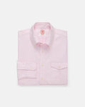 Made-in-USA Flap Pocket Pink Oxford Cloth Button Down Shirt - Regular Fit