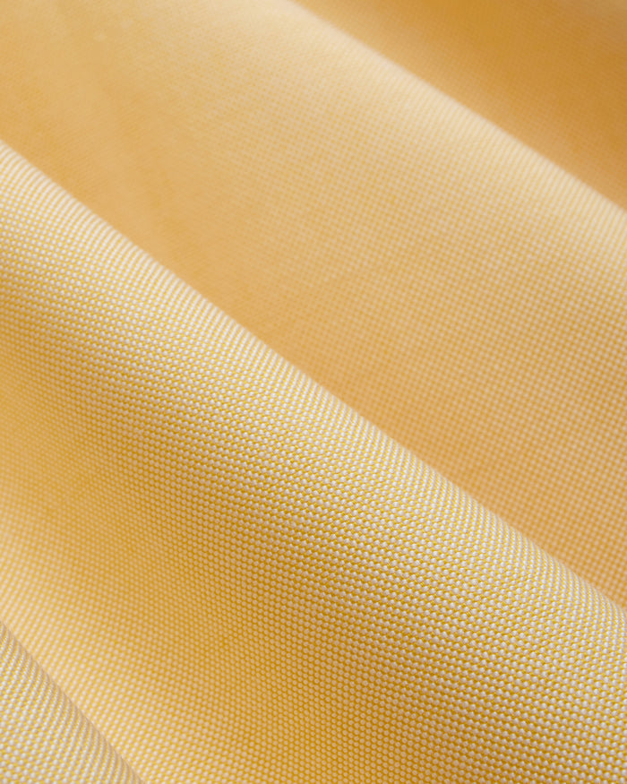 Made-in-USA Flap Pocket Yellow Oxford Cloth Button Down Sportshirt - Classic Fit