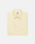 Made-in-USA Flap Pocket Yellow University Stripe Oxford Cloth Button Down Sport Shirt - Classic Fit