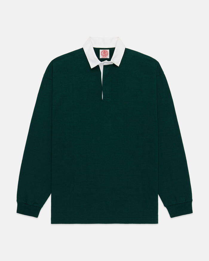 Made-in-USA Green Cotton Rugby