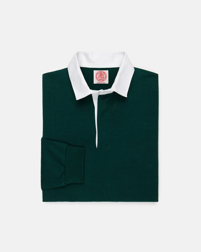 Made-in-USA Green Cotton Rugby