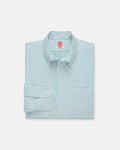 Made-in-USA Green University Stripe Oxford Cloth Shirt - Classic Fit