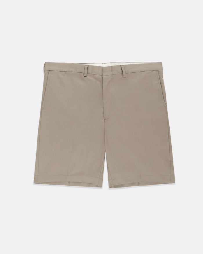 Made-in-USA Khaki Washed Twill Classic Shorts