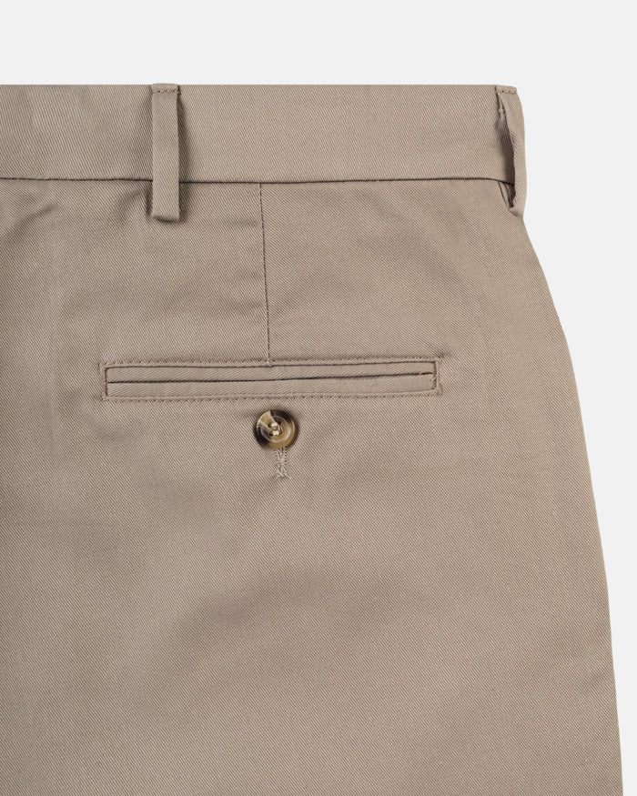 Made-in-USA Khaki Washed Twill Classic Shorts