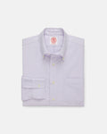 Made-in-USA Lavender University Stripe Oxford Cloth Shirt - Classic Fit