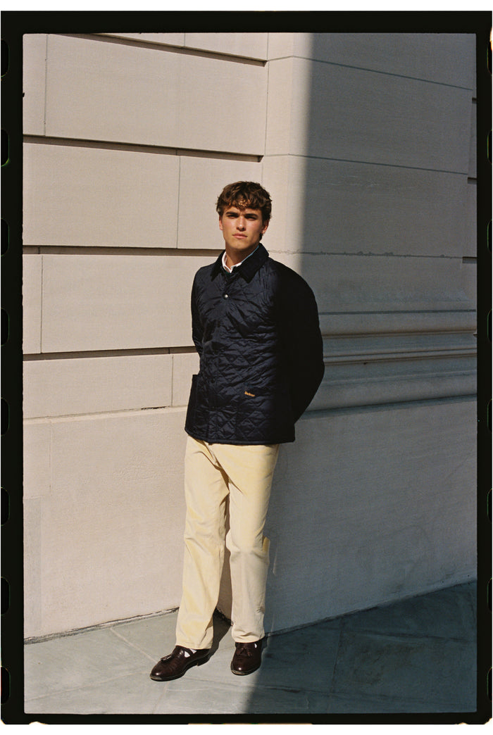 Made-in-USA Light Tan Wide Wale British Corduroy Pant