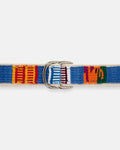 Made-in-USA Mayan Motif D Ring Belt