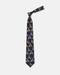 Made-in-USA Mister Mort Navy Bicycle Tie