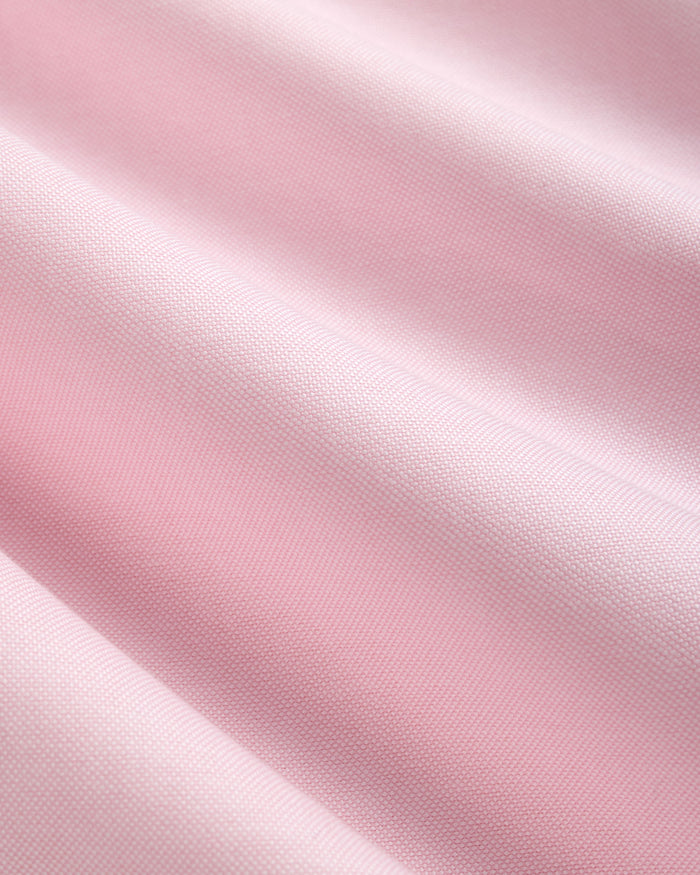 Made-in-USA Mister Mort Pink with Green Contrast Collar Oxford Sport Shirt
