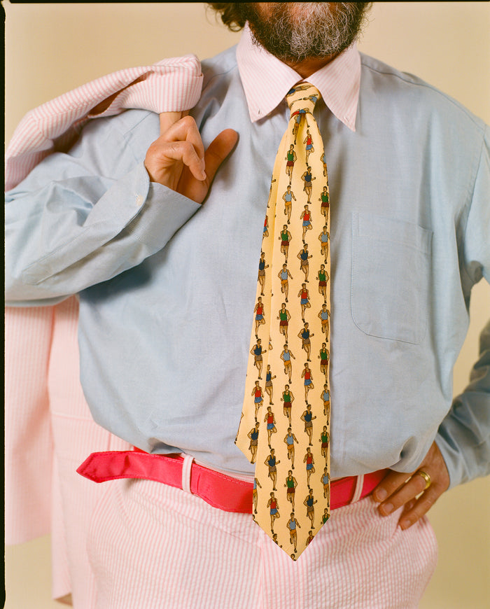 Made-in-USA Mister Mort Yellow Runner Tie