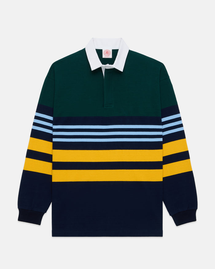 Made-in-USA Multi-Stripe Cotton Rugby