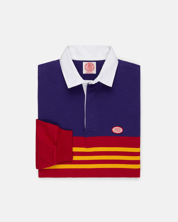 Made-in-USA Multi-stripe J. Press Seal Cotton Rugby