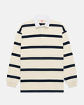 Made-in-USA Natural Bar Stripe Cotton Rugby