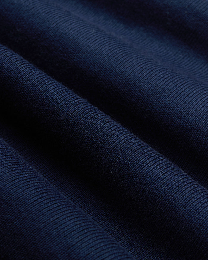 Made in USA Navy J. Press Vintage Seal Logo Hoodie