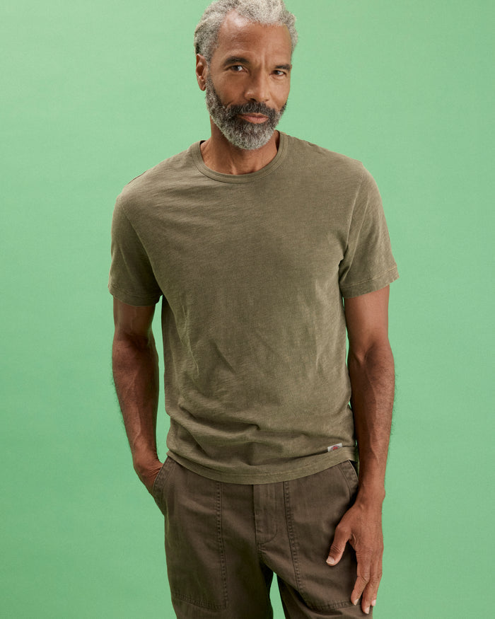 Made-in-USA Olive Grey T-Shirt
