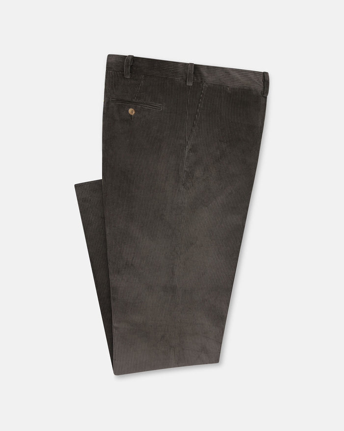 Made-in-USA Olive Wide Wale British Corduroy Pant